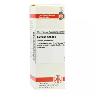FORMICA RUFA D 6 Utspädning, 20 ml FORMICA RUFA D 6 Utspädning, 20 ml