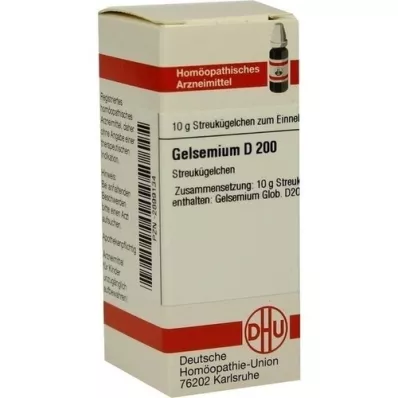 GELSEMIUM D 200 globuli, 10 g