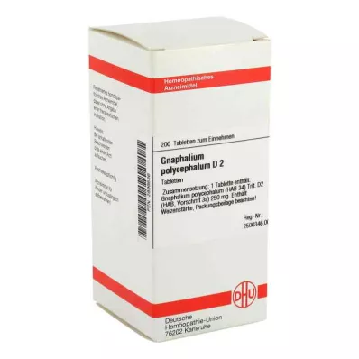 GNAPHALIUM POLYCEPHALUM D 2 tabletter, 200 pc