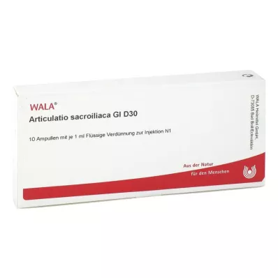 ARTICULATIO sacroiliaca GL D 30 ampuller, 10X1 ml ARTICULATIO sacroiliaca GL D 30 ampuller, 10X1 ml