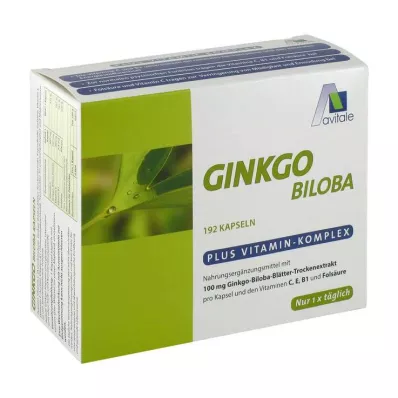 GINKGO 100 mg kapslar+B1+C+E, 192 st GINKGO 100 mg kapslar+B1+C+E, 192 st