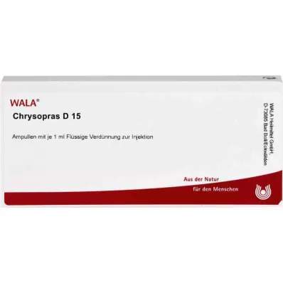CHRYSOPRAS D 15 Ampuller, 10X1 ml CHRYSOPRAS D 15 Ampuller, 10X1 ml