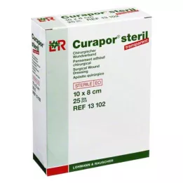CURAPOR Sårförband sterilt transparent 8x10 cm, 25 st