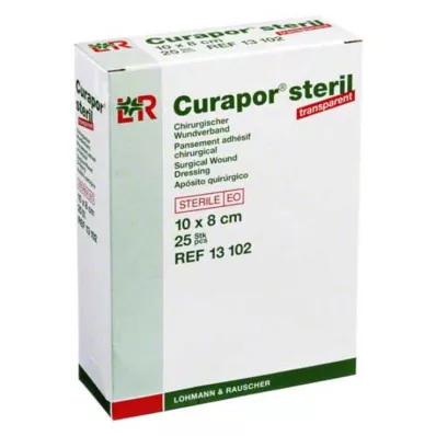 CURAPOR Sårförband sterilt transparent 8x10 cm, 25 st
