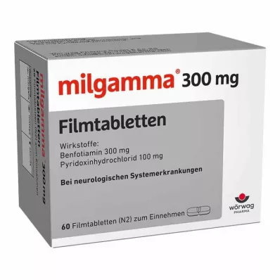 MILGAMMA 300 mg filmdragerade tabletter, 60 st MILGAMMA 300 mg filmdragerade tabletter, 60 st