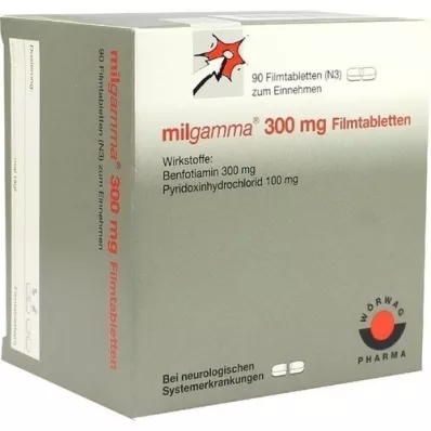 MILGAMMA 300 mg filmdragerade tabletter, 90 st