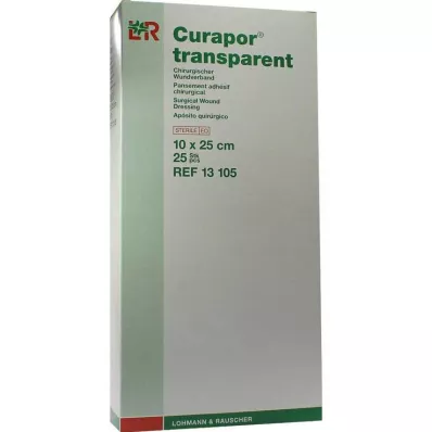 CURAPOR Sårförband sterilt transparent 10x25 cm, 25 st