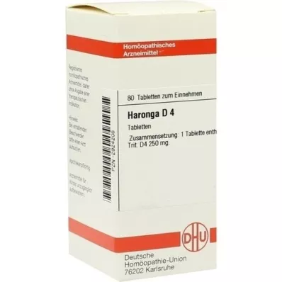 HARONGA D 4 tabletter, 80 pc