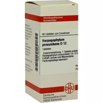 HARPAGOPHYTUM PROCUMBENS D 12 tabletter, 80 st