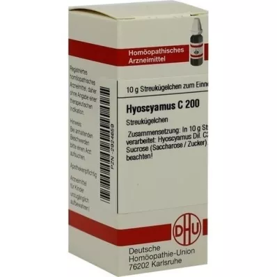 HYOSCYAMUS C 200 globuli, 10 g