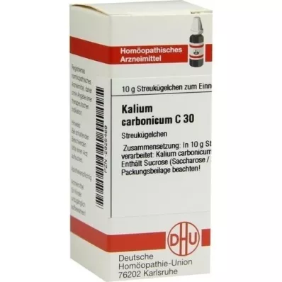 KALIUM CARBONICUM C 30 globuli, 10 g