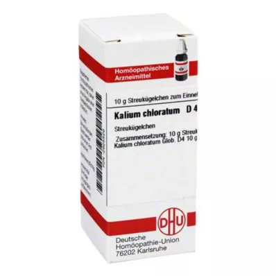 KALIUM CHLORATUM D 4 kulor, 10 g