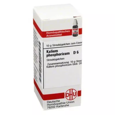 KALIUM PHOSPHORICUM D 6 kulor, 10 g