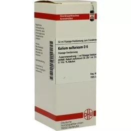 KALIUM SULFURICUM D 6 Utspädning, 50 ml