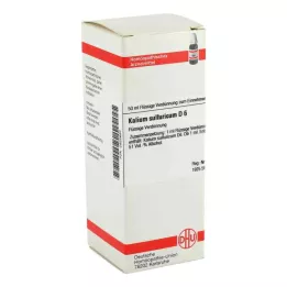 KALIUM SULFURICUM D 6 Utspädning, 50 ml