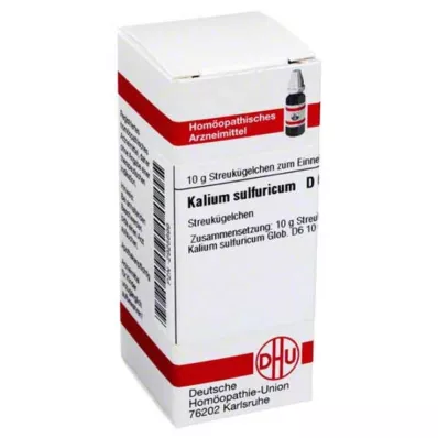 KALIUM SULFURICUM D 6 kulor, 10 g