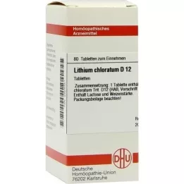 LITHIUM CHLORATUM D 12 tabletter, 80 st