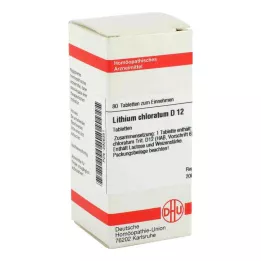 LITHIUM CHLORATUM D 12 tabletter, 80 st