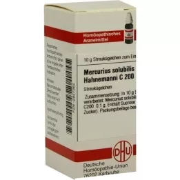 MERCURIUS SOLUBILIS Hahnemanni C 200 globuli, 10 g