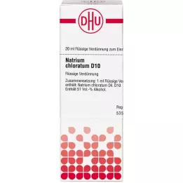 NATRIUM CHLORATUM D 10 Utspädning, 20 ml