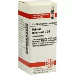 NATRIUM SULFURICUM C 30 globuli, 10 g