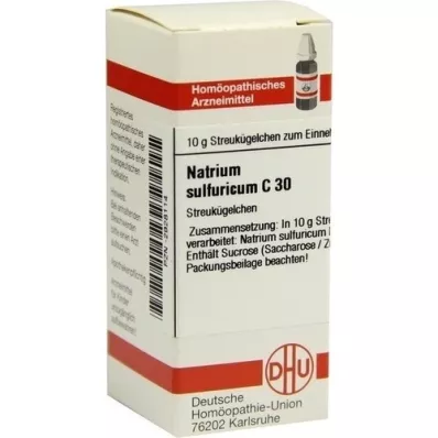 NATRIUM SULFURICUM C 30 globuli, 10 g