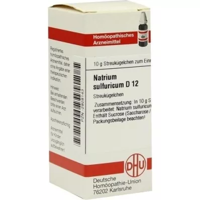 NATRIUM SULFURICUM D 12 kulor, 10 g