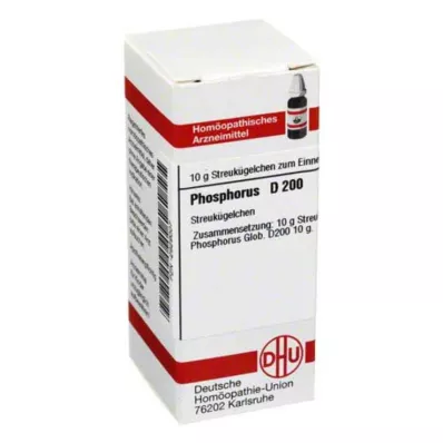 PHOSPHORUS D 200 globuli, 10 g PHOSPHORUS D 200 globuli, 10 g