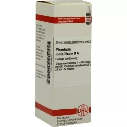 PLUMBUM METALLICUM D 6 Utspädning, 20 ml