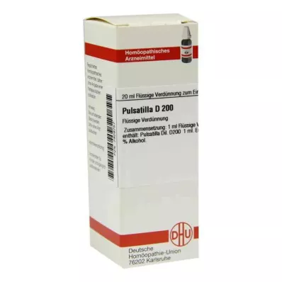 PULSATILLA D 200 utspädning, 20 ml PULSATILLA D 200 utspädning, 20 ml