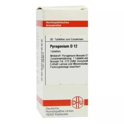 PYROGENIUM D 12 tabletter, 80 st PYROGENIUM D 12 tabletter, 80 st