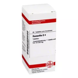 RAUWOLFIA D 4 tabletter, 80 pc