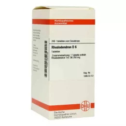 RHODODENDRON D 6 tabletter, 200 st