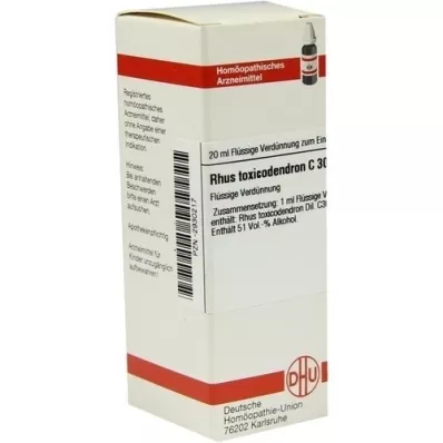 RHUS TOXICODENDRON C 30 utspädning, 20 ml