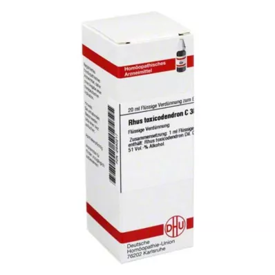 RHUS TOXICODENDRON C 30 utspädning, 20 ml RHUS TOXICODENDRON C 30 utspädning, 20 ml