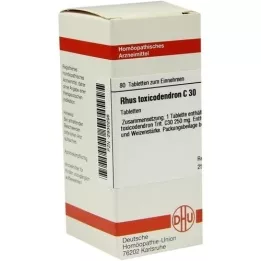 RHUS TOXICODENDRON C 30 tabletter, 80 pc