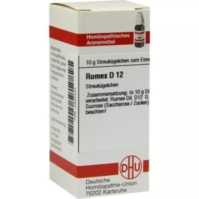 RUMEX D 12 kulor, 10 g
