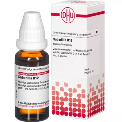 SABADILLA D 12 Utspädning, 20 ml