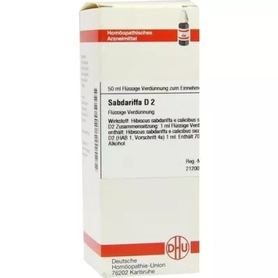 SABDARIFFA D 2 Utspädning, 50 ml