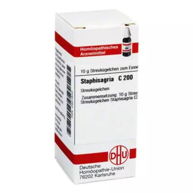 STAPHISAGRIA C 200 globuli, 10 g