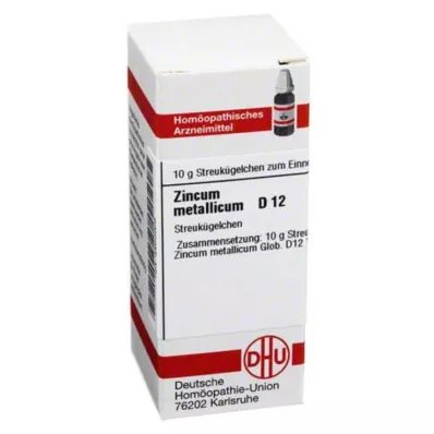 ZINCUM METALLICUM D 12 kulor, 10 g