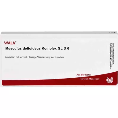 MUSCULUS DELTOIDEUS Komplex GL D 6 Ampuller, 10X1 ml MUSCULUS DELTOIDEUS Komplex GL D 6 Ampuller, 10X1 ml