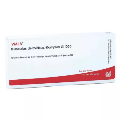 MUSCULUS DELTOIDEUS Komplex GL D 30 Ampuller, 10X1 ml MUSCULUS DELTOIDEUS Komplex GL D 30 Ampuller, 10X1 ml