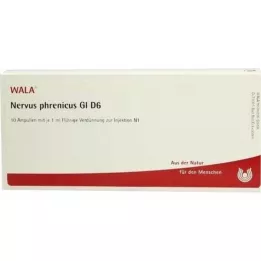 NERVUS PHRENICUS GL D 6 Ampuller, 10X1 ml