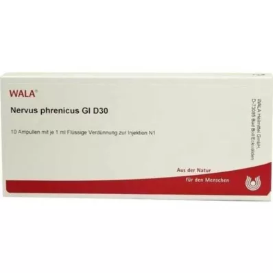 NERVUS PHRENICUS GL D 30 Ampuller, 10X1 ml NERVUS PHRENICUS GL D 30 Ampuller, 10X1 ml