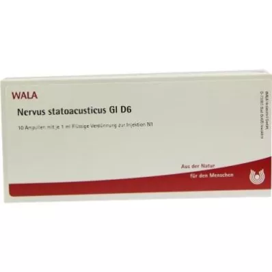 NERVUS STATOACUSTICUS GL D 6 Ampuller, 10X1 ml NERVUS STATOACUSTICUS GL D 6 Ampuller, 10X1 ml