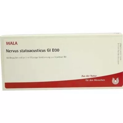 NERVUS STATOACUSTICUS GL D 30 Ampuller, 10X1 ml NERVUS STATOACUSTICUS GL D 30 Ampuller, 10X1 ml