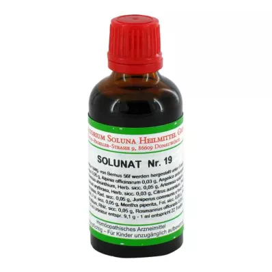 SOLUNAT droppar nr 19, 50 ml