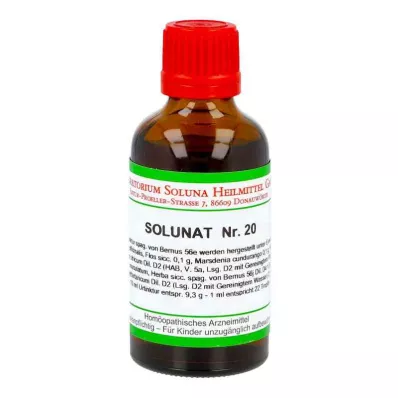 SOLUNAT Nr.20 droppar, 50 ml