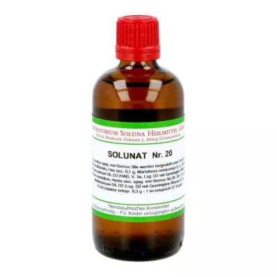 SOLUNAT Nr.20 droppar, 100 ml SOLUNAT Nr.20 droppar, 100 ml